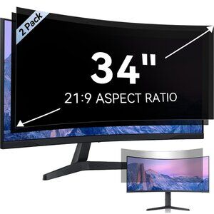 Mamol [2-Pack] 34 Inch Computer Privacy Screen for 21:9 Aspect Ratio Widescreen